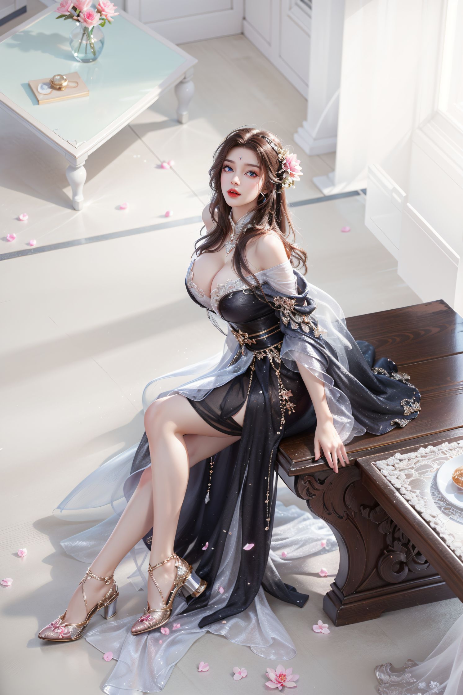 AI绘画-月婵·巅峰唯美-狗比国漫